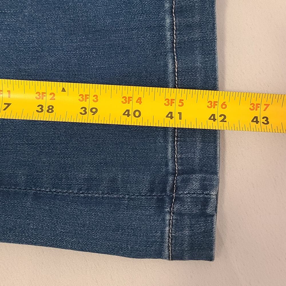 Womens American Eagle Super High-Rise Flare Button Fly Jeans Size 12 Blue - Picture 13 of 16